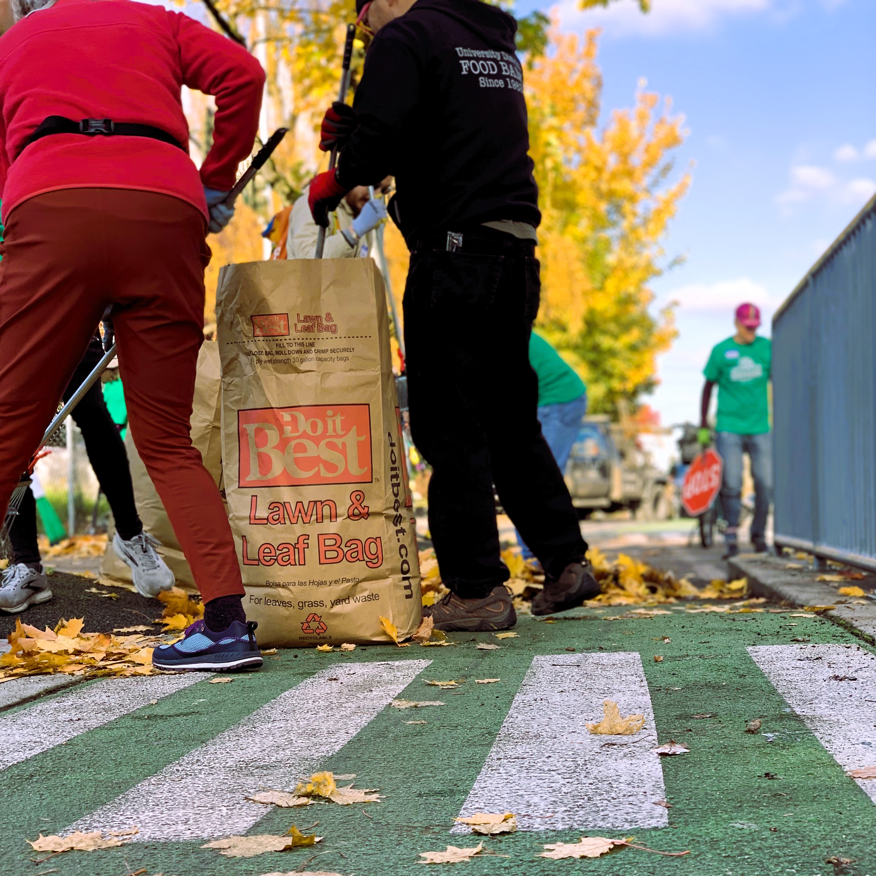 Cleaning protected bike lanes in the U District